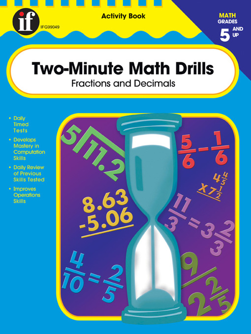 Title details for Two-Minute Math Drills, Grades 5 - 8 by Carson Dellosa Education - Available